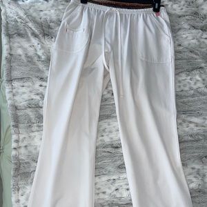 Heart Soul white scrub bottoms